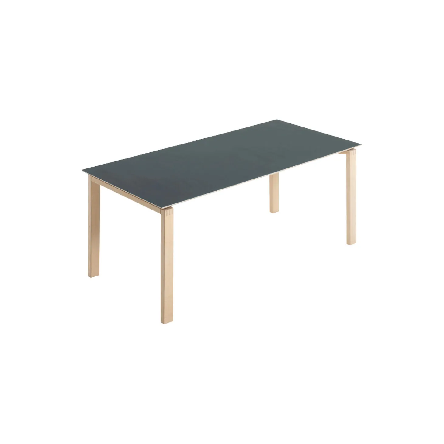 BPS175 Table, untreated oak/4166 charcoal