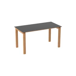 BPS176 Table, untreated oak/4166 charcoal