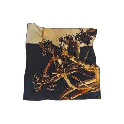 BRACKETStørklæde, black/sand