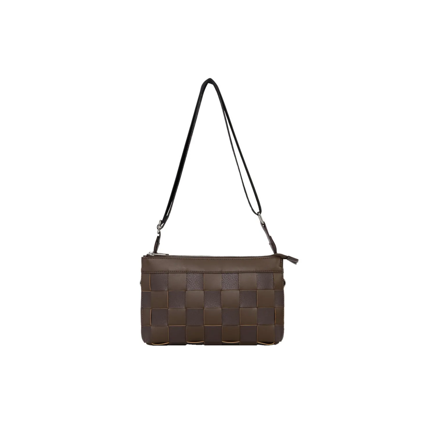 Braided Cross-Body, chocolate brown