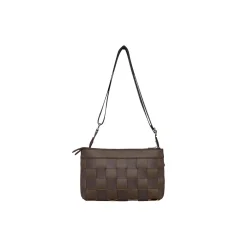 Braided Cross-Body, chocolate brown