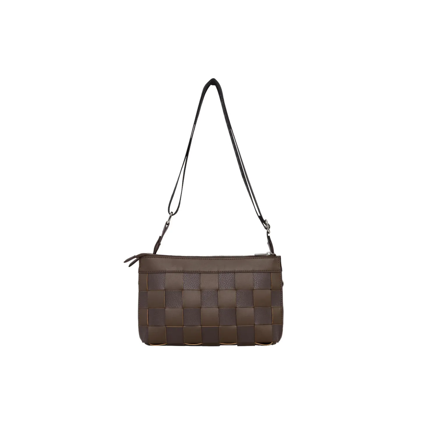 Braided Cross-Body, chocolate brown
