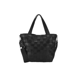 Braided Cross-Body Shopper, black