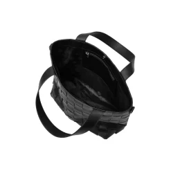 Braided Cross-Body Shopper, black