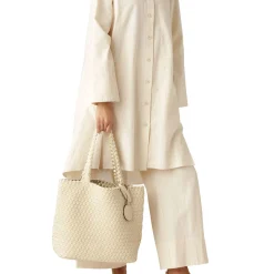 Braided, ivory platin