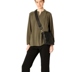 Braided Squared Cross-Body, black