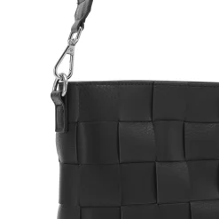 Braided Squared Cross-Body, black