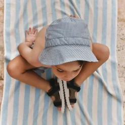 Bucket Hat Tilo, 9580 blue swim stripe