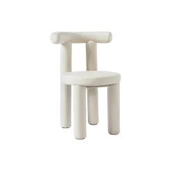 Calan stol, fjøjl cremehvid
