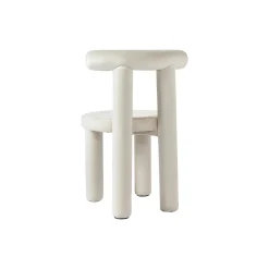 Calan stol, fjøjl cremehvid