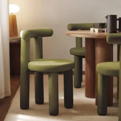 Calan stol, fjøjl olivengrøn