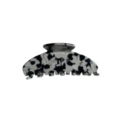 CALRA Hårklemme, sort/hvid