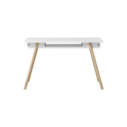 Camp junior skrivebord justerbart, hvid/eg