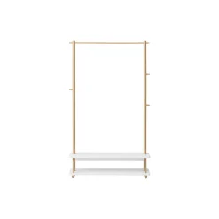 Camp tøjstativ, hvid/eg