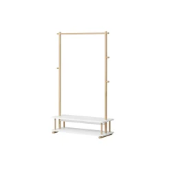 Camp tøjstativ, hvid/eg