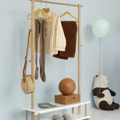 Camp tøjstativ, hvid/eg