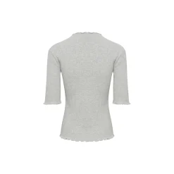 CandaceKB SS Tee, opal gray melange