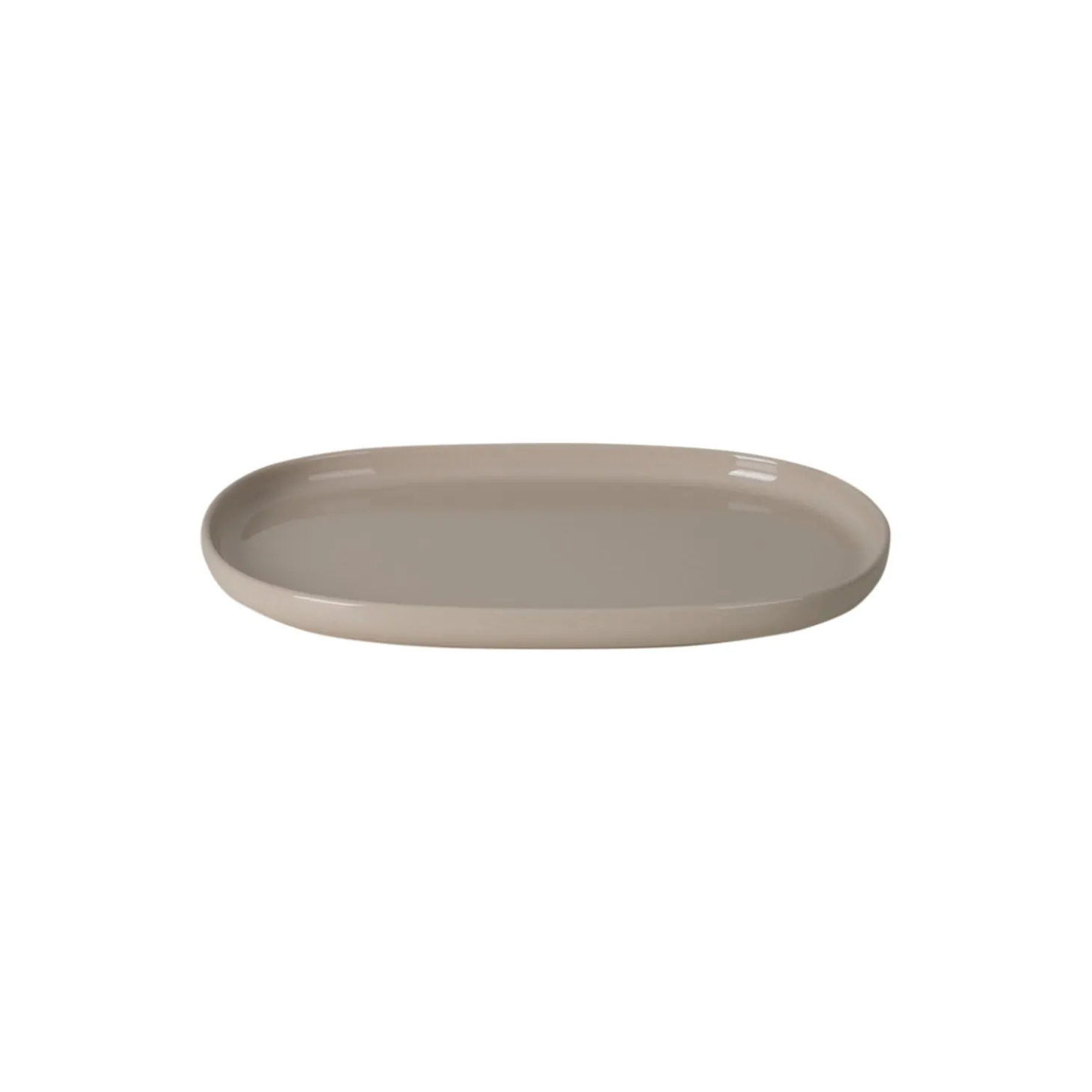 CAPRI Oval Tallerken, varm sand