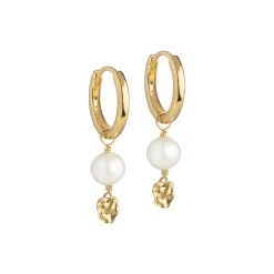 Cara Hoops, pearls