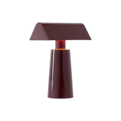 Caret MF1 transportabel bordlampe, dark burgundy