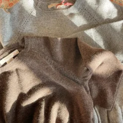 Cathy Knit Sweater, brown melange