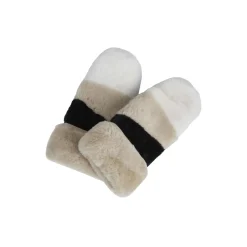 CattyMBG Mitten, bl. w/offw.+caramel+bl.