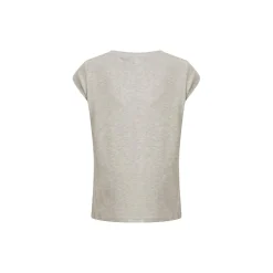 CC Heart Basic T-shirt, light grey melange