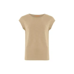 CC Heart basic T-shirt, warm sand