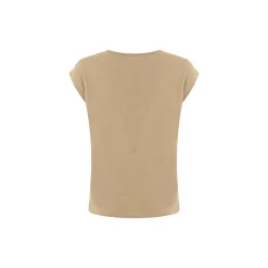 CC Heart basic T-shirt, warm sand