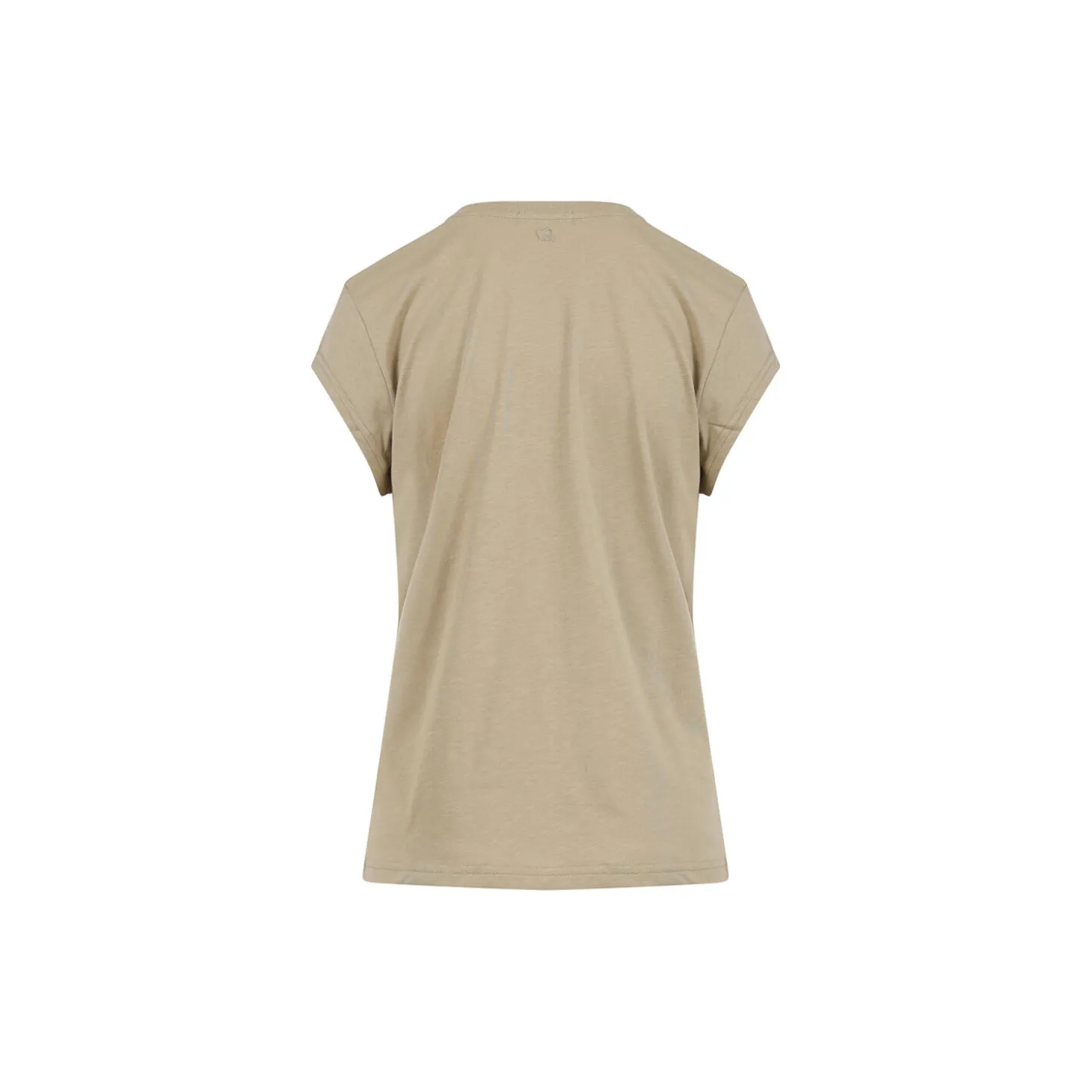 CC Heart Basic V-neck T-shirt, sand olive
