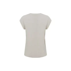 CC Heart Basic V-neck T-shirt, sand