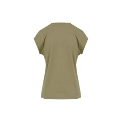 CC Heart Basic V-neck T-shirt, dusty olive