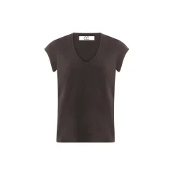 CC Heart Basic V-neck T-shirt, black