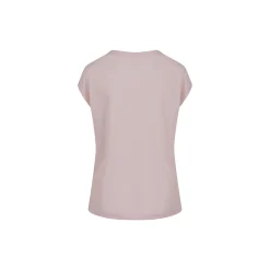 CC Heart Basic V-neck T-shirt, daisy pink