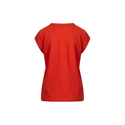 CC Heart Basic V-neck T-shirt, red lips