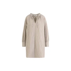 CC Heart GIA stripe tunic dress, brown stripes