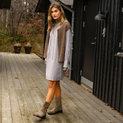 CC Heart GIA stripe tunic dress, brown stripes