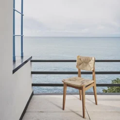 C-Chair Outdoor Dining Chair, teak