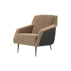 CDC. 1 Lounge Chair, Boucle 005/black matt
