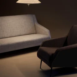 CDC. 1 Lounge Chair, Boucle 005/black matt