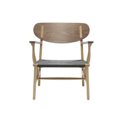 CH22 loungestol, olieret eg/olieret valnød/sort