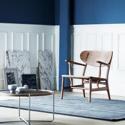 CH22 loungestol, olieret valnød/natur