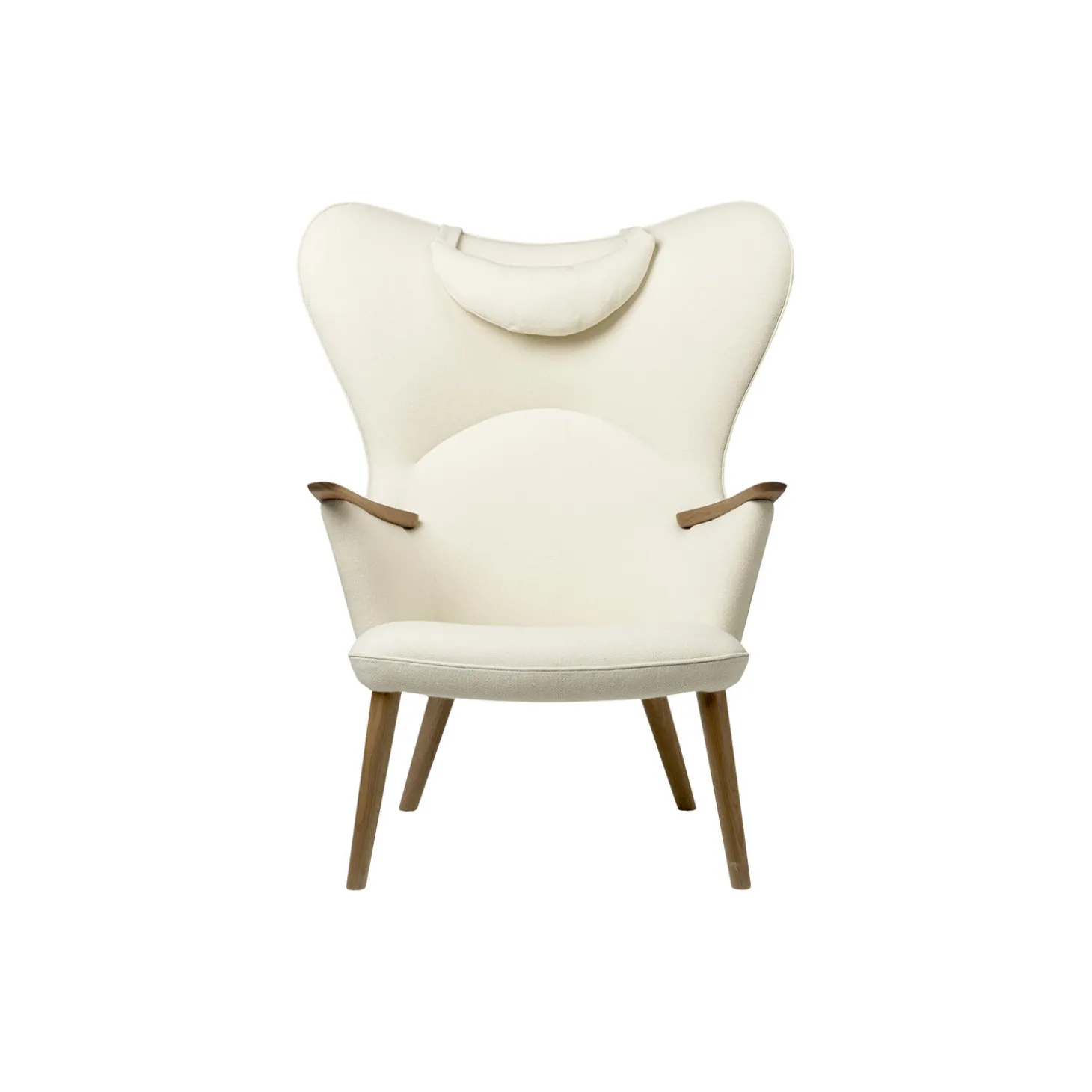 CH78 Mama Bear loungestol, cream/olieret valnød