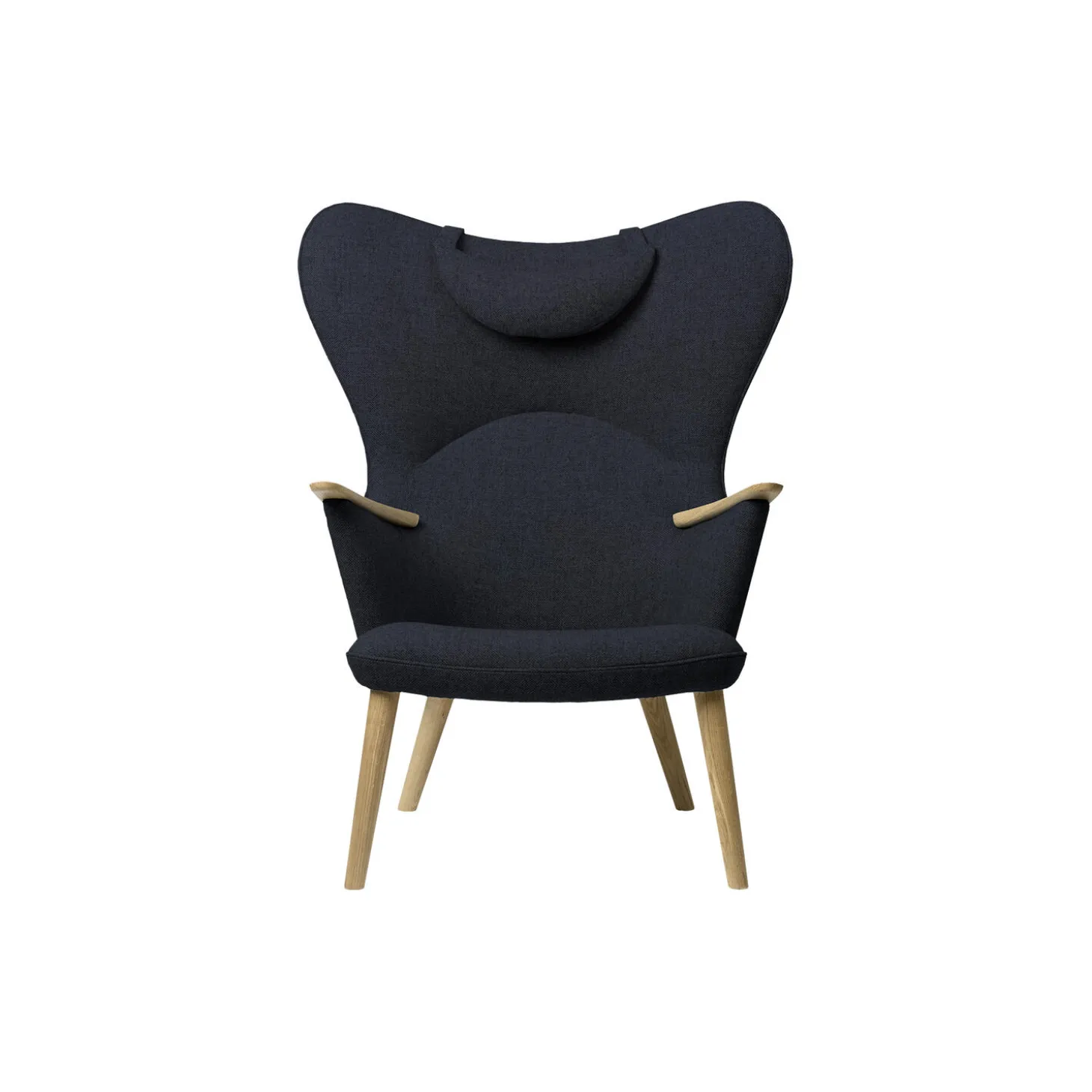 CH78 Mama Bear loungestol, navy/sæbebehandlet eg