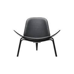 CH07 Skalstolen loungestol, sortlakeret bøg/sort