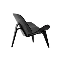 CH07 Skalstolen loungestol, sortlakeret bøg/sort
