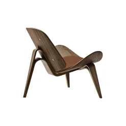 CH07 Skalstolen loungestol, olieret valnød/valnød