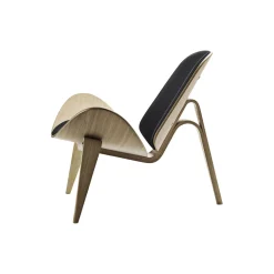 CH07 Skalstolen loungestol, lakeret eg/sort