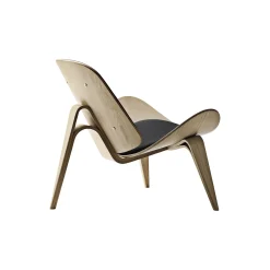 CH07 Skalstolen loungestol, hvidolieret eg/sort