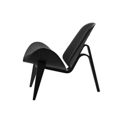 CH07 Skalstolen loungestol, sortlakeret eg/sort
